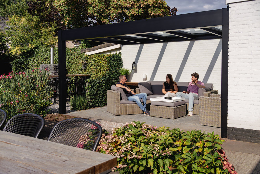 Trebbiano – Pergola aluminium à toiture verre