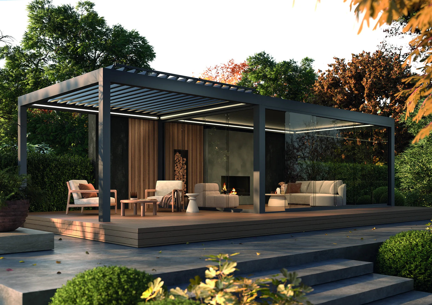 Pergolas bioclimatiques Deponti — BB'art Outdoor Loire-Atlantique