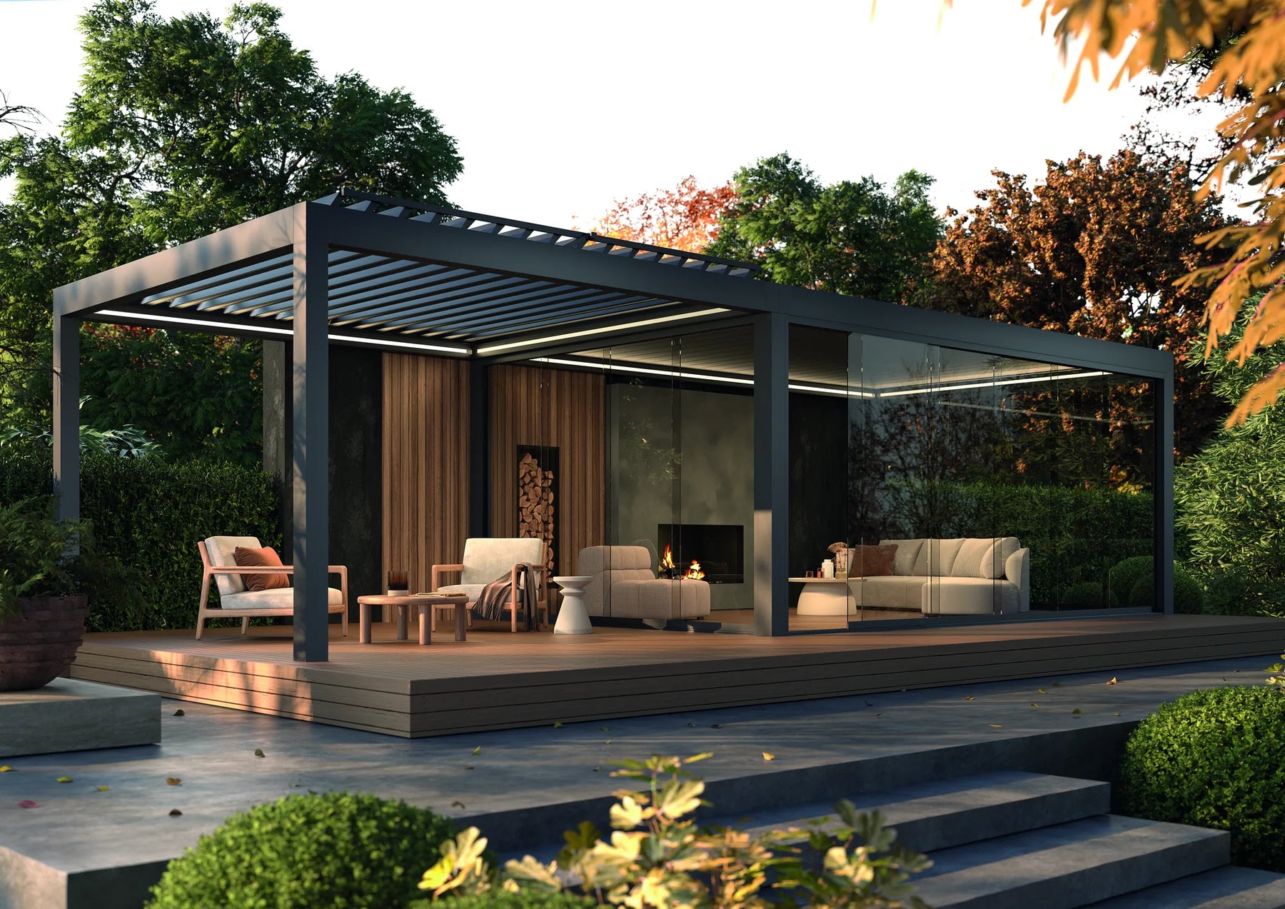 Pergolas bioclimatiques Deponti — BB'art Outdoor Loire-Atlantique