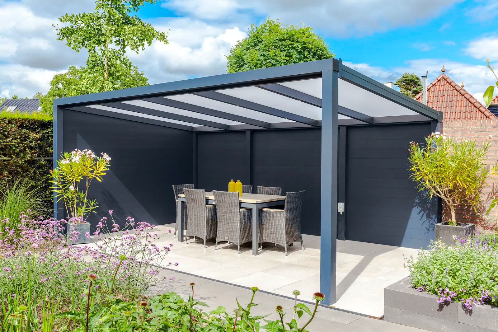 Ribolla – Pergola aluminium Deponti — détail pergola Deponti