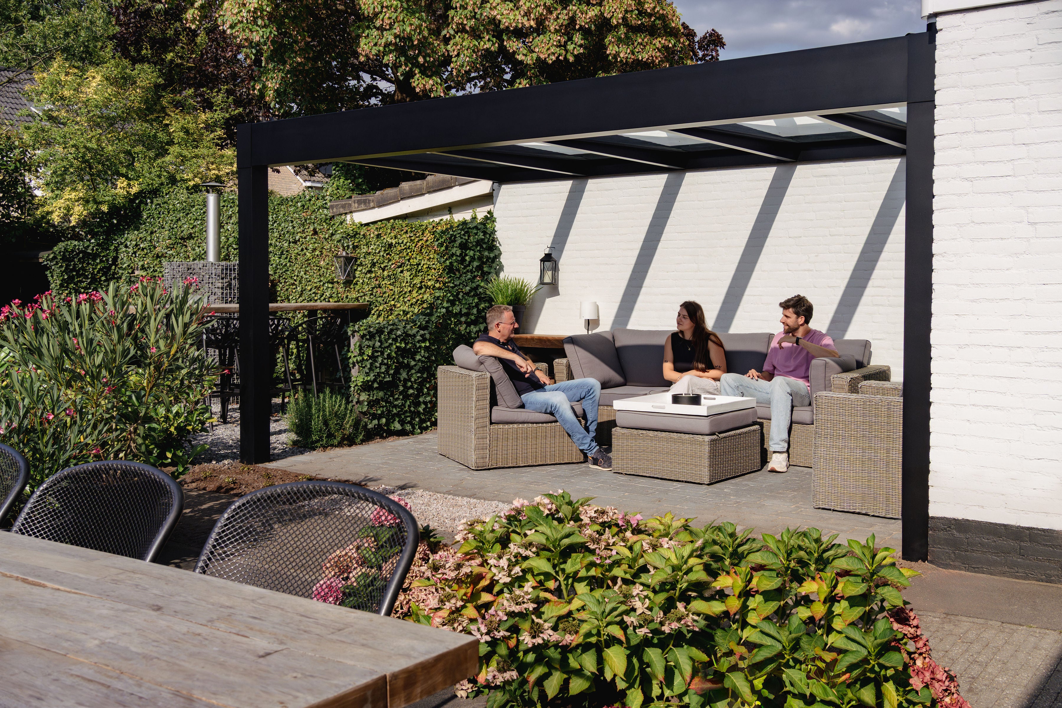 Trebbiano – Pergola aluminium à toiture verre