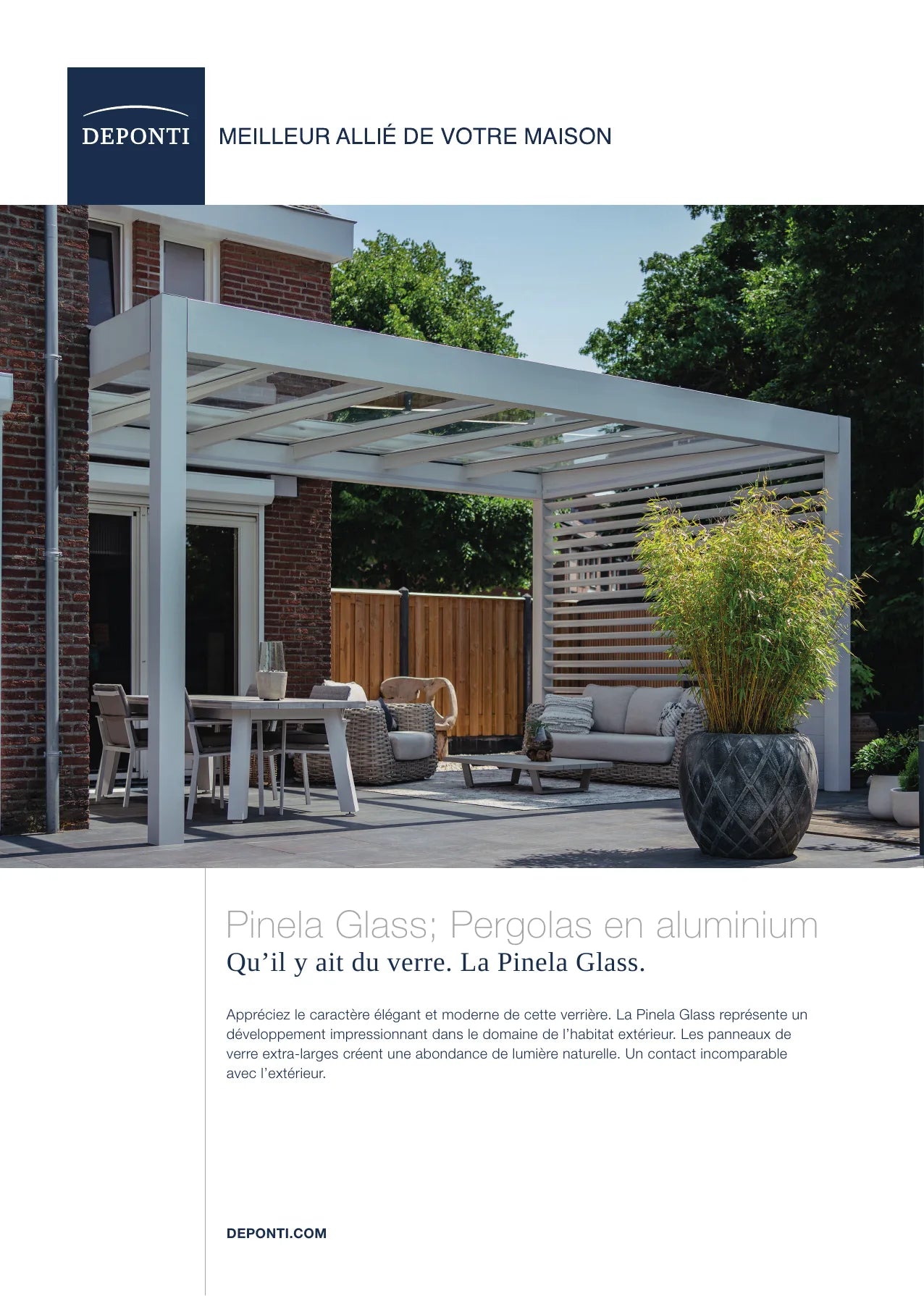 Pinela Glass – Pergola aluminium Deponti — pergola aluminium Deponti BB'art Outdoor